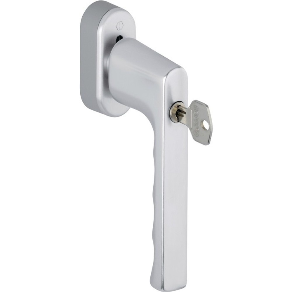 Produktabbildung: HOPPE Fenstergriff Hamburg 0700S/UD9020, 32-42 mm, Aluminium F1 / naturfarbig, abschliessbar