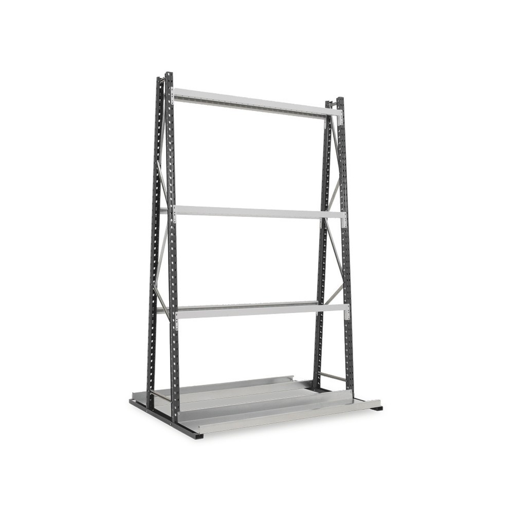 Produktabbildung: ManOrga Vertikalregal, doppelseitig, GF, HxBxT 2.500 x 1.500 x 680 mm