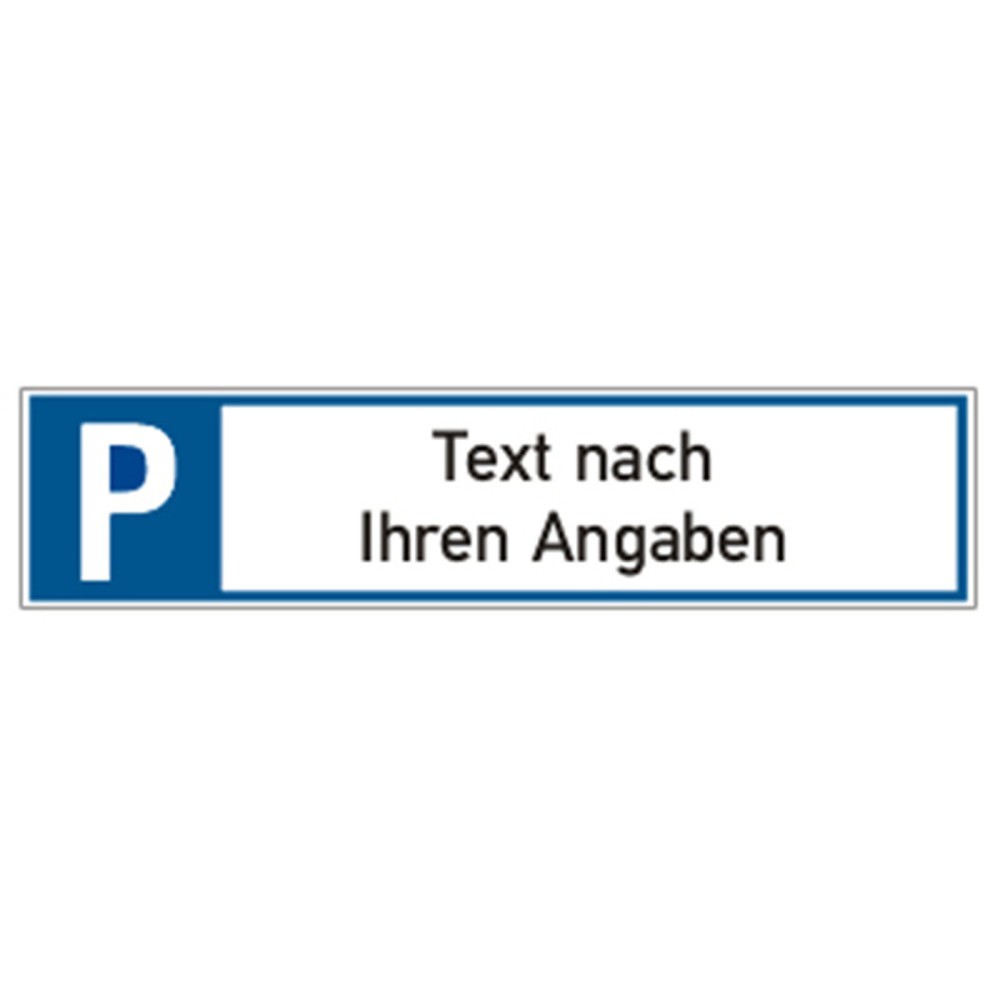 Illustration du produit: Panneau de parking, oblong, avec texte au choix, H x l 110 x 520 mm
