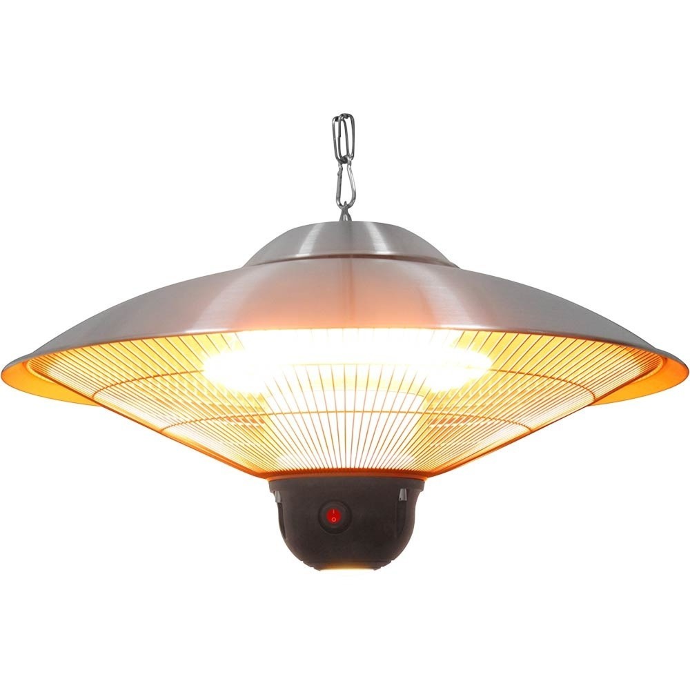 Illustration du produit: Radiateur électrique Stalgast, suspendu avec éclairage LED, Ø 585 mm, hauteur 300 mm