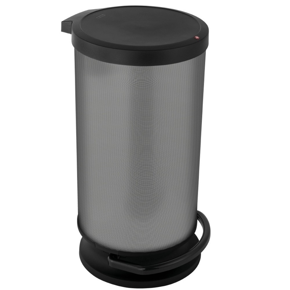 Produktabbildung: rothopro  Treteimer PASO, 30 l, rund, carbon
