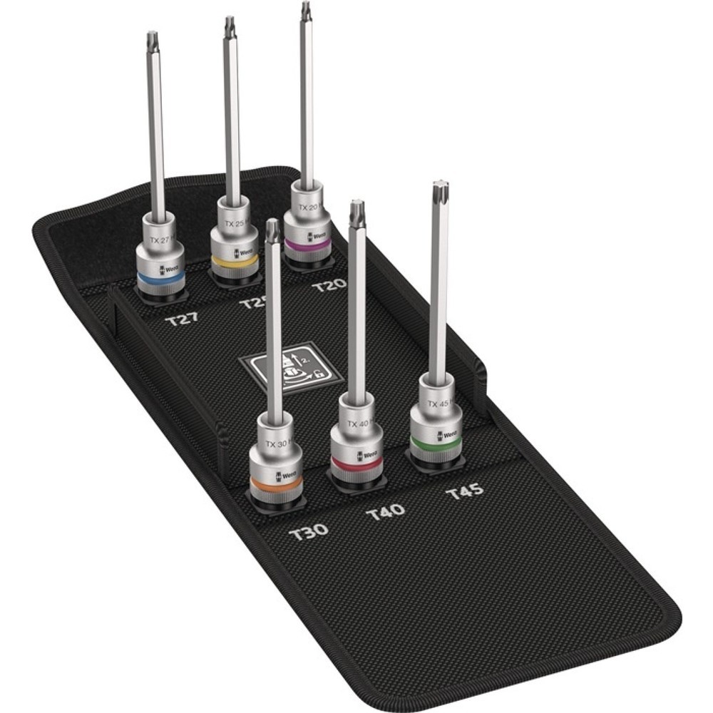 Illustration du produit: WERA Steckschlüsselsatz 8767 C TORX® HF2, 1/2 ″, 6-teilig, T20-T45